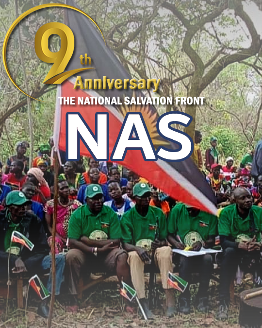 nasInfo2's tweet photo. Today marks the 9th Anniversary of NAS.

We honour our martyrs, whose sacrifice continues to inspire the struggle for justice, dignity, and freedom in #SouthSudan.

Their courage strengthens our hope for a better future.

The struggle continues.

#NASGuwa #SSOX https://t.co/7w3YJb5TSm