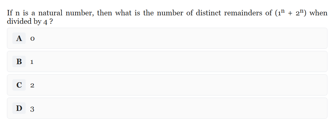 kusumclasses's tweet photo. #CSATMaths, #ModularArithmetic, #NumberTheory, #Remainders, #Exponents, #UPSCCSAT, #MathsPYQ https://t.co/otBis42p64