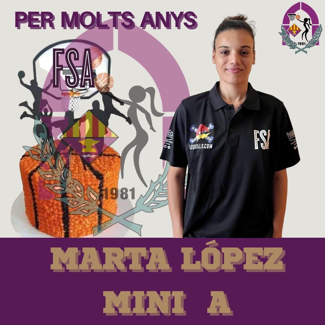 FemSantAdria's tweet photo. 💜 𝐀𝐍𝐈𝐕𝐄𝐑𝐒𝐀𝐑𝐈𝐒 𝐋𝐈𝐋𝐄𝐒 💜🎂

I no ens podíem oblidar de la Marta, entrenadora del #MinAFSA. És el seu aniversari i també li toca bufar espelmes 😊. Desitgem que gaudeixis molt del teu dia especial. Per molts anys Marta! 

#ForçaLiles 💜 https://t.co/KIWtbhNh56
