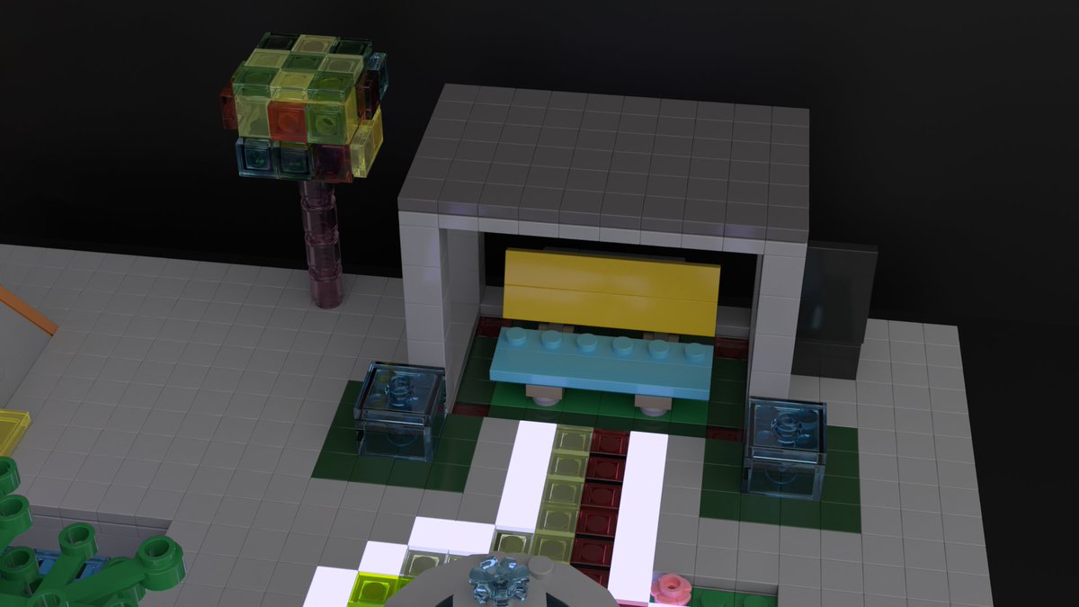 hxhOlKMI7y6502's tweet photo. サイバーパンクな公園
#レゴ　#サイバーパンク
#Blender
#LEGOStudio https://t.co/4QfOwW1dCo