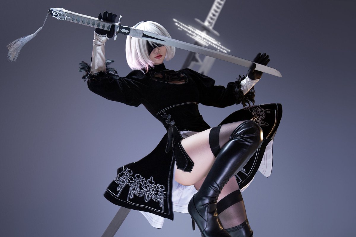 yuandiyna's tweet photo. 确认目标，予以歼灭
#NieRAutomata #cosplay https://t.co/QCEUKTY1jm