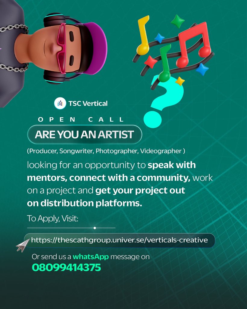 Calling all creatives! 🎧📸🎥 Are you a producer, songwriter, Podcaster, photographer or videographer looking to grow your craft?

Join the TSC Creative Vertical to connect with mentors, collaborate with a community, and bring your projects to life on distribution platforms.