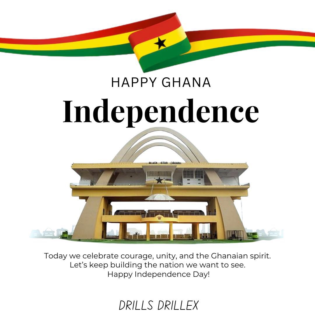 drillsdrillex0's tweet image. 🇬🇭 Happy Independence Day, Ghana!
Today we celebrate freedom, unity, and the strength of our nation. As a fanbase, we also celebrate loyalty, love, and standing strong for our favorite. Together we rise, together we shine. ❤️💛💚⭐
#GhanaIndependence #EmmanuelAnkrah #Drill