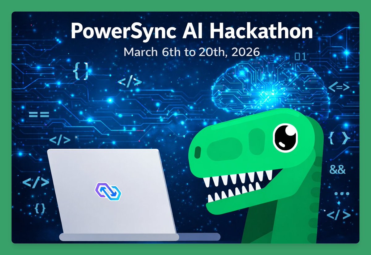 Calling all hackers, builders, and AI tinkerers

The <a href="/powersync_/">PowerSync</a> AI Hackathon is live with $8K+ in prizes

🏆 $1K Supabase credits for the best Supabase-powered submission
⚡ Free $25 Supabase credits for participants

Join the hackathon → powersync.com/blog/powersync…