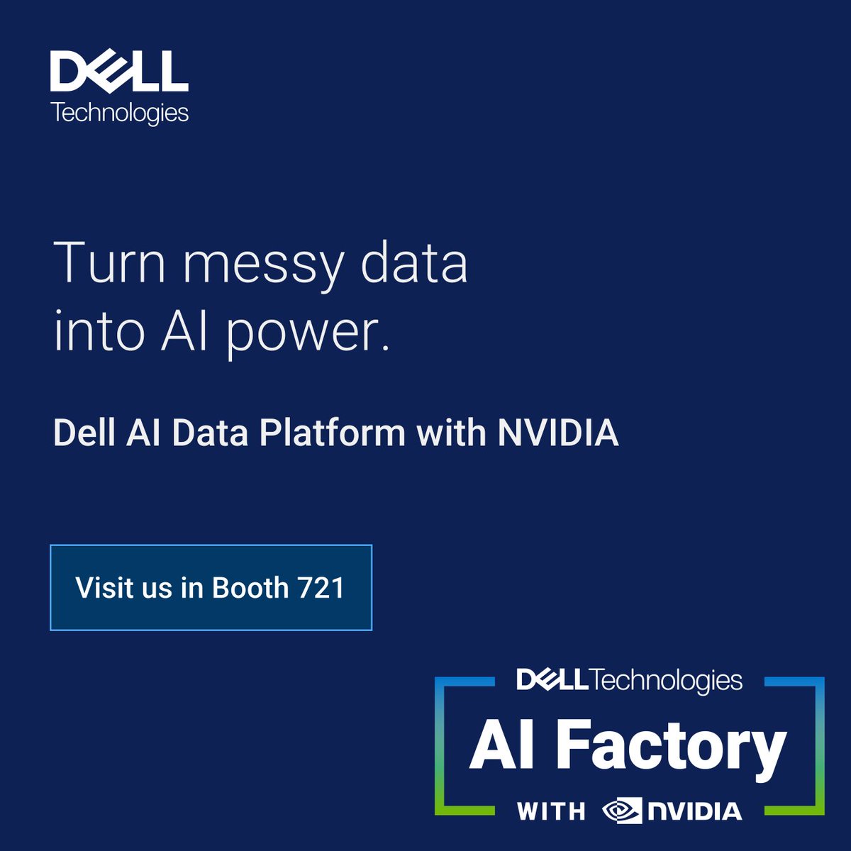 FrankCapo161's tweet photo. Heading to NVIDIA GTC March 16-19th? 

We’re showcasing our latest work on Dell AI Data Platform with NVIDIA, plus hands-on demos and talks on accelerating AI ideas to real outcomes.

https://t.co/clu3sqEXQP #iwork4dell https://t.co/7AkBdTIYjr