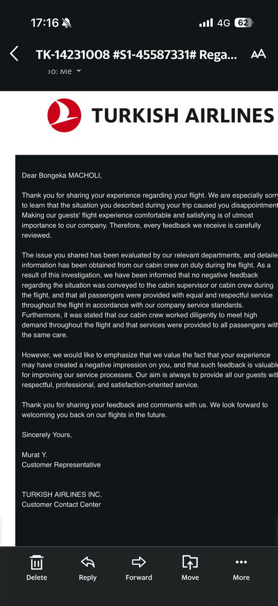B_Gr3at's tweet photo. So @TurkishAirlines is telling me that the bad experience that I encountered from them did not happen and my feelings are invalid? Oh it’s no wonder y’all ain’t shit. Nonke!!! https://t.co/d2PLEtUUCP