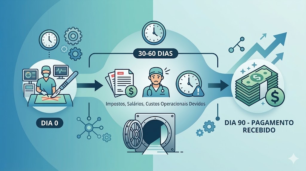 fsal1968's tweet photo. Existe um problema silencioso no fluxo financeiro das equipes de anestesia.

A cirurgia acontece hoje.
Mas o pagamento pode levar 60–90 dias.
Isso cria um gap enorme de caixa.

Vou explicar 👇 https://t.co/SdMSAhLivf