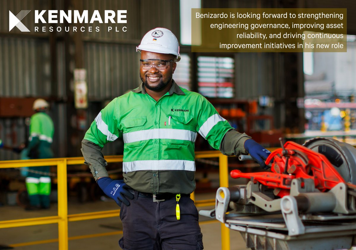 Benizardo Madija was recently promoted to Engineering Manager at $KMR’s #Moma Mine. Through his upbringing in #Mozambique, Benizardo says he developed strong values centred on resilience, accountability, and community. This has shaped his approach to leadership #TeamKenmare