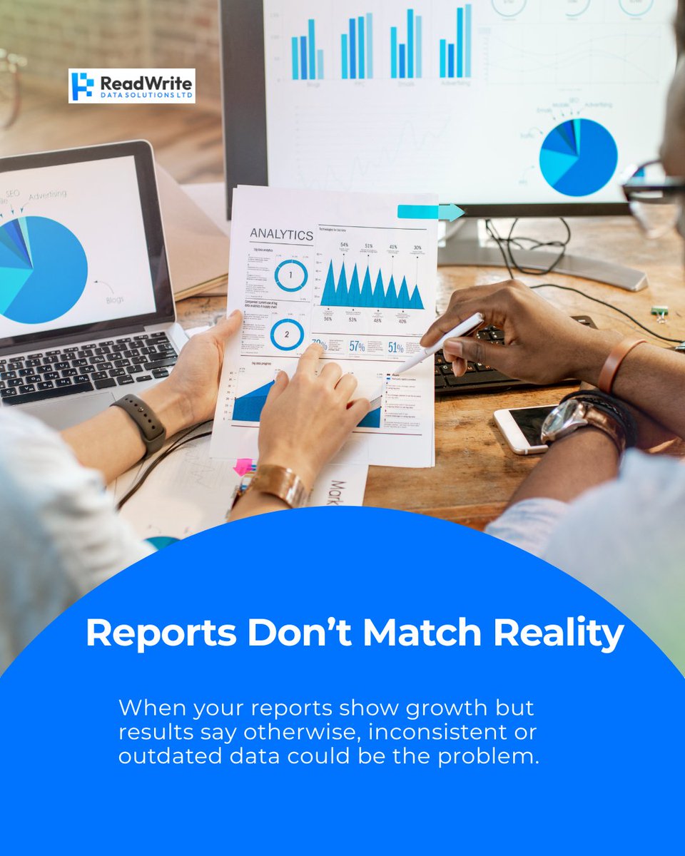 ReadWriteDS's tweet photo. If your team struggles to answer simple performance questions, your data systems need attention structured data review can uncover inefficiencies, risks, and hidden opportunities.
Clarity drives confidence.
#BusinessIntelligence #DataReview #SmartDecisions #RWDS https://t.co/m5v9YZ6WYK