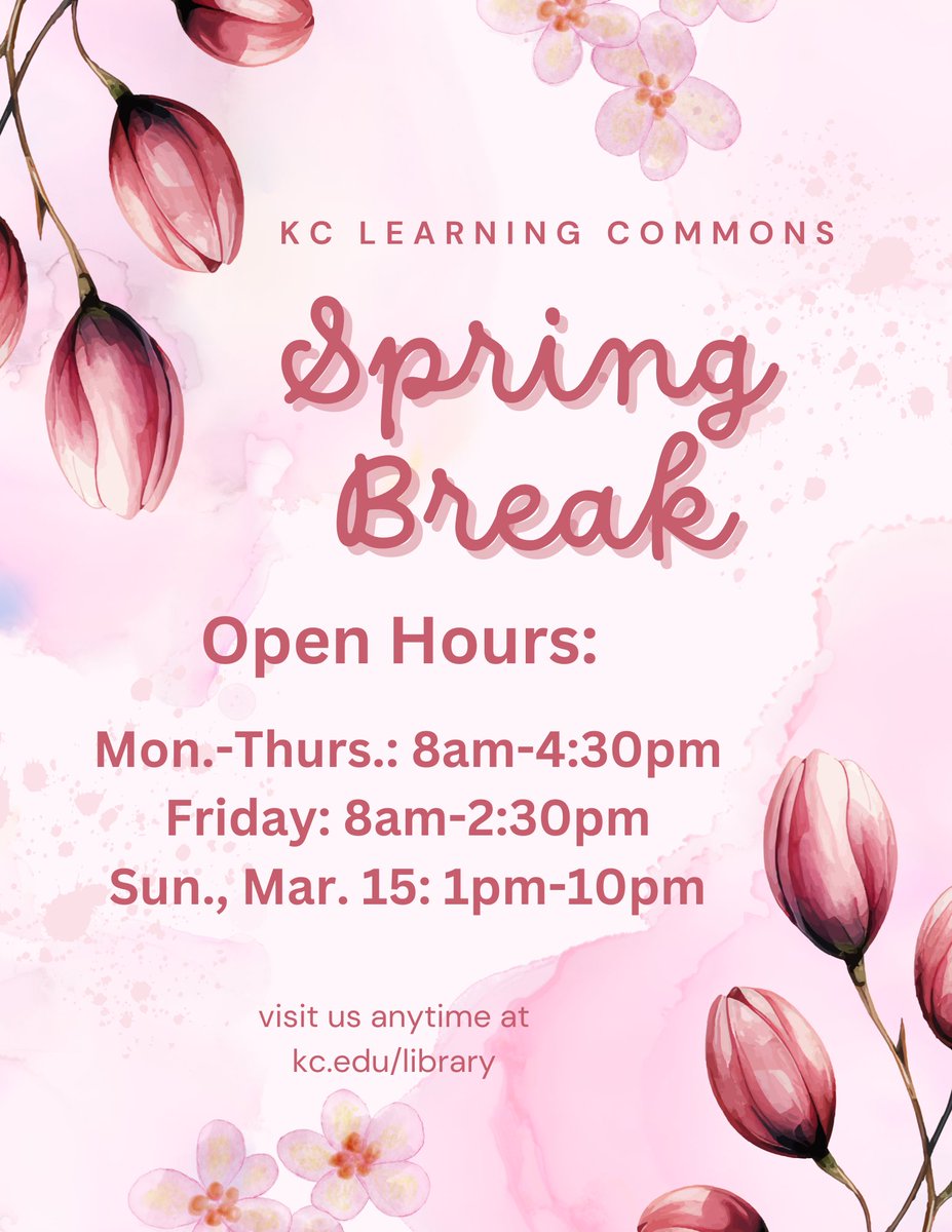 KetColLib's tweet photo. @KettCollege #springbreak26 https://t.co/j3vcheQlJT
