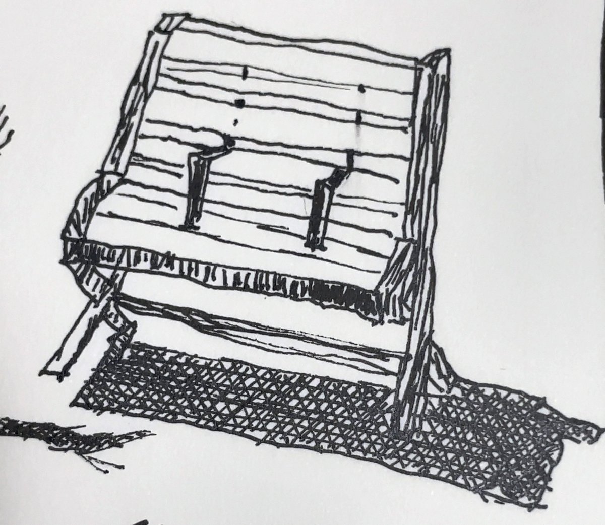 shota007main's tweet photo. 午後の光と、静かなベンチ。
#urbansketch
#urbansketcher
#inksketch
#fountainpensketch
#sketchbook
#shadowstudy https://t.co/eraYiQZLvx