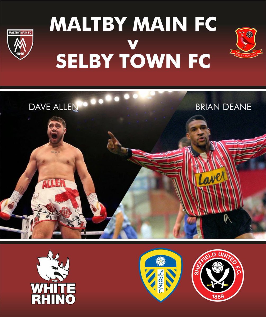 maltbymainfc's tweet photo. SAVE THE DATE! 🗓️
SATURDAY 14TH MARCH

Maltby Main v Selby Town - Kick off 3pm (gates open 1:45pm)

We’re hoping for a class afternoon at Muglet Lane, as we are going to be joined by some very special friends who are coming out to support the club and the community.

#UTM #Miners https://t.co/GL9khH0VNU