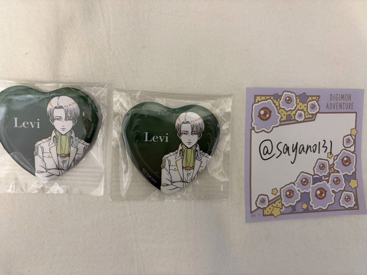 交換】進撃の巨人 WIT STUDIO 特典 缶バッジ 譲】リヴァイ 東京2 求