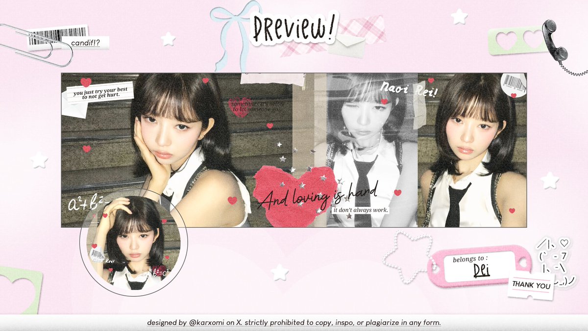 karxomi's tweet photo. help repost?? 🧸

layout ready stock naoi rei nya kak
7k/each free retext xixixi ayo jajank
#zonauang #zonaba https://t.co/TSfn2w0Jo6