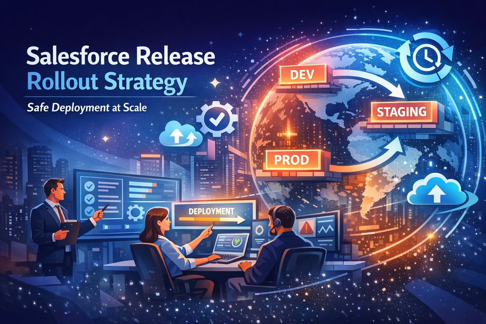 🚀 Salesforce Release Rollout Strategy

Deploying changes is only half the job.

Without a rollout strategy, teams face:
⚠ automation conflicts
⚠ integration failures
⚠ configuration drift

Learn how to deploy Salesforce safely at scale 👇
 zupp.io/blog/salesforc…