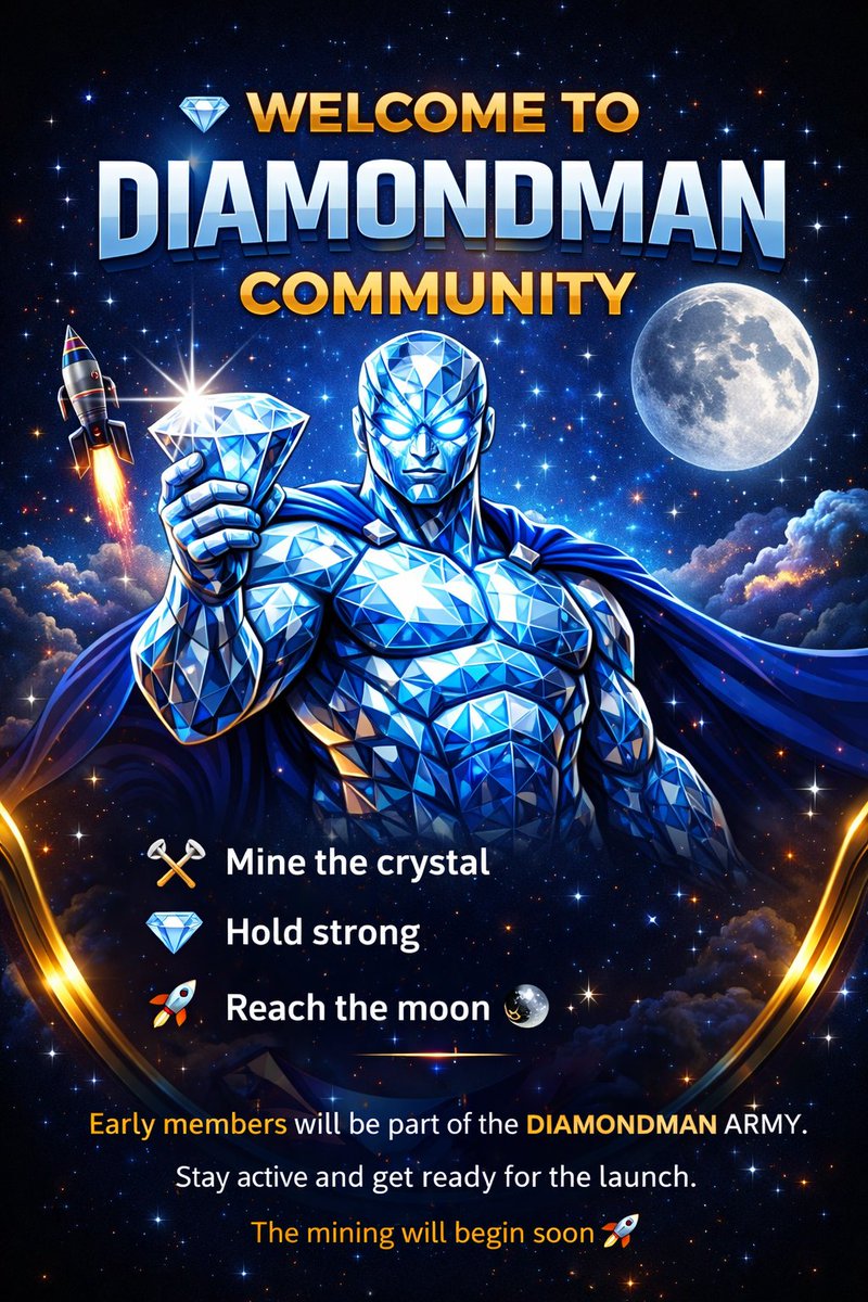 DiamondMan0104's tweet photo. 💎 Welcome to DiamondMan.

A powerful crystal has been discovered deep in the blockchain cave.

Only early miners will get the biggest rewards.

Join our community now 👇

📢 Telegram: https://t.co/fZuycVI8h7

The mission starts soon 🚀

#memecoin #solanamemecoin #CryptoCommunity https://t.co/qVU4QR8wIS