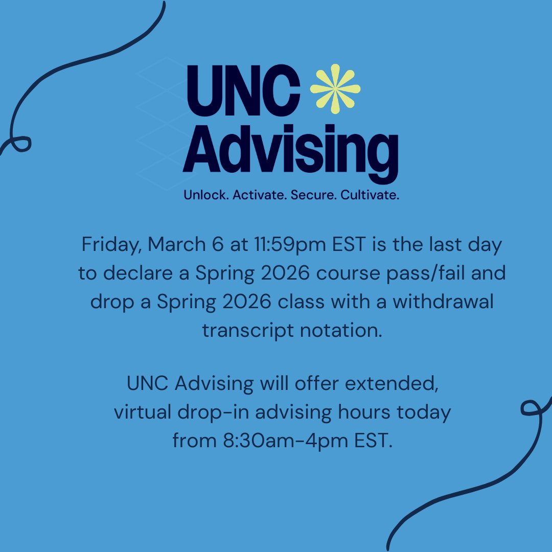 UNC Advising tweet media