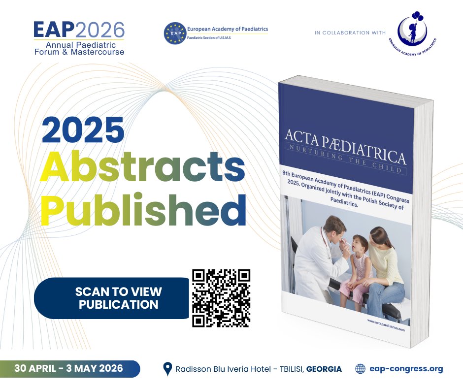 EAP European Academy of Paediatrics Congress tweet media