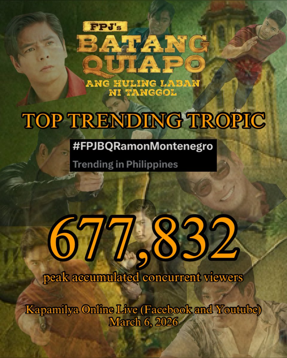 idolcocomartin's tweet photo. Tinutukan ng mga Ka-Batang Quiapo at TRENDING ang pamamaalam ni Ramon ngayong gabi! #FPJBQRamonMontenegro
#FPJsBatangQuiapo #CocoMartin #PrimetimeKing https://t.co/1gn6fBOeju
