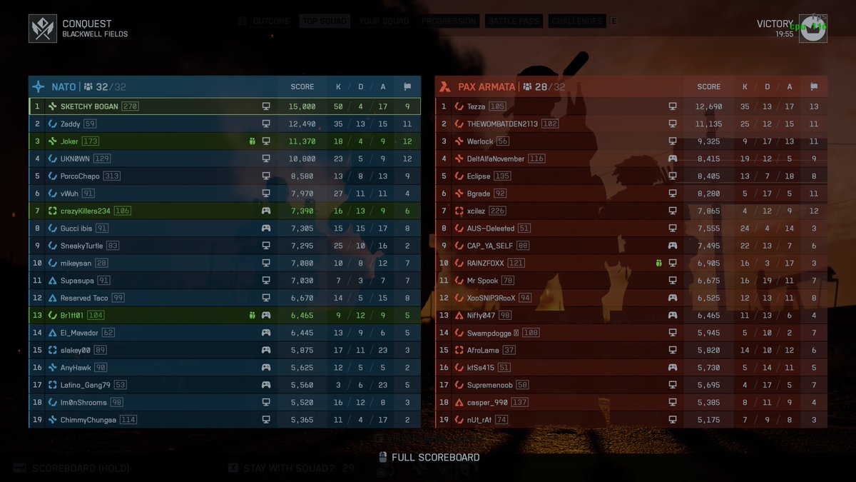 First match in over a week. The game is too easy; I got bored, so I quit. Also, the DRS is still a laser beam. #Battlefield