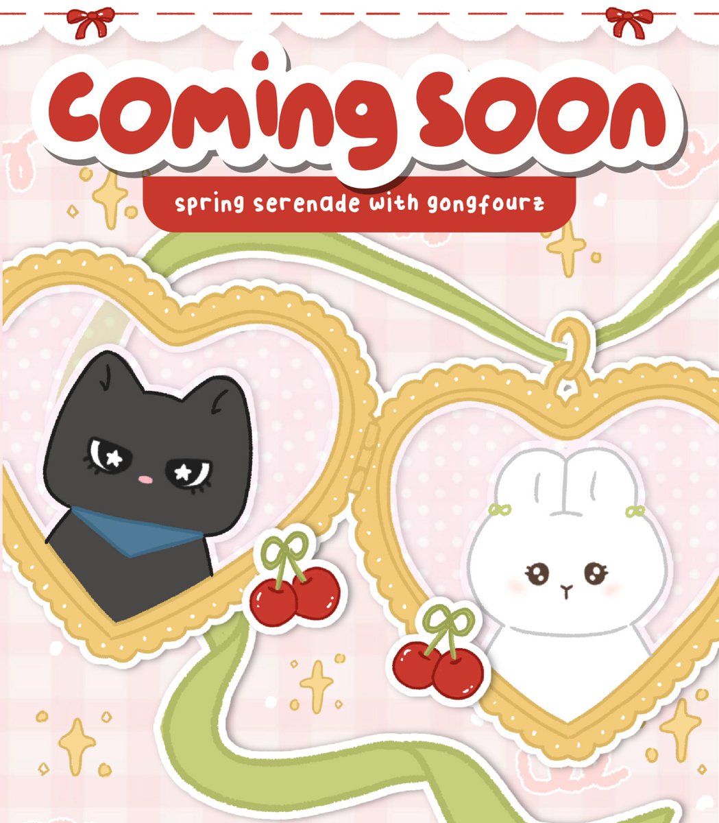 T4ESHAN's tweet photo. ⋆˚✿˖° Get ready for a sweet melody carried by the spring breeze⋆˚✿˖°

Coming Soon - Gongfourz Cafe Event 🍒

#SpringSerenadeWithGongfourz #GONGFOURZ https://t.co/x8Y4rwBKpF