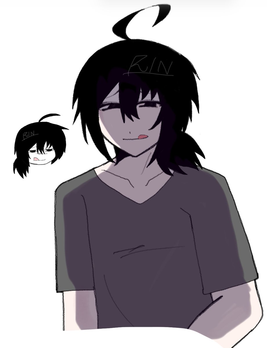 ←PCで描いた
                                      iPadの指描き→