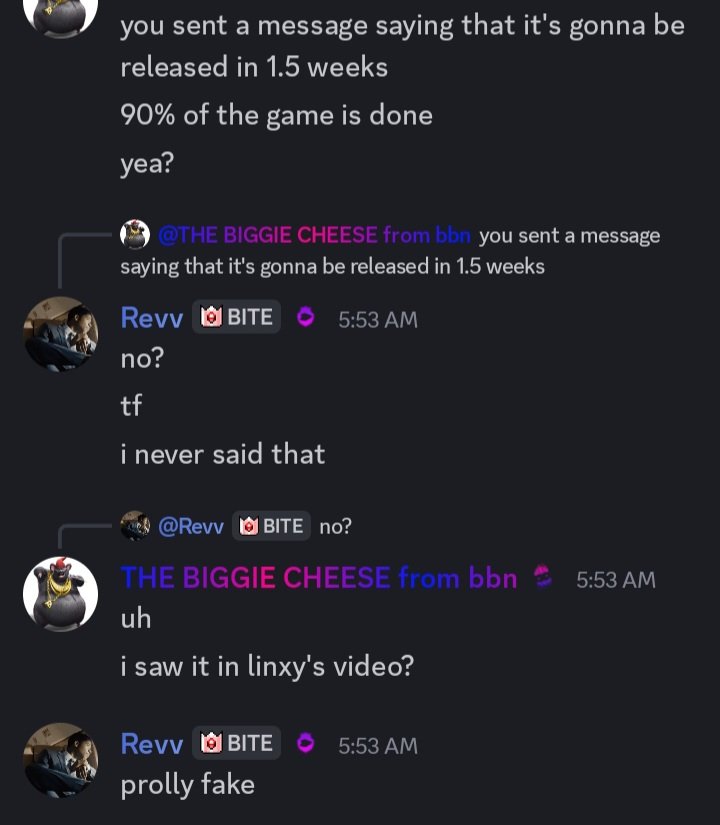 Hi everyone, Danilistic here. So I wanted to apologize to all of you. This is not true news, it's false. I'm very sorry for giving some people false hope. 

Thank you <a href="/JefferyWoods632/">Jeff The Killer</a> 

#FNAF #FiveNightsAtFreeddys 
#BiteByNight #FNaFBiteByNight #FnafFangameNews