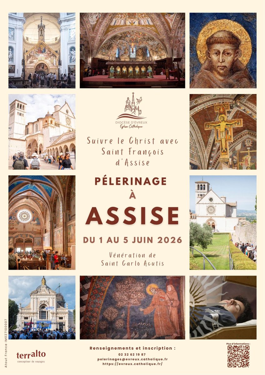 Pèlerinage à Assise du 1er au 5 juin 2026 dlvr.it/TRKx7m