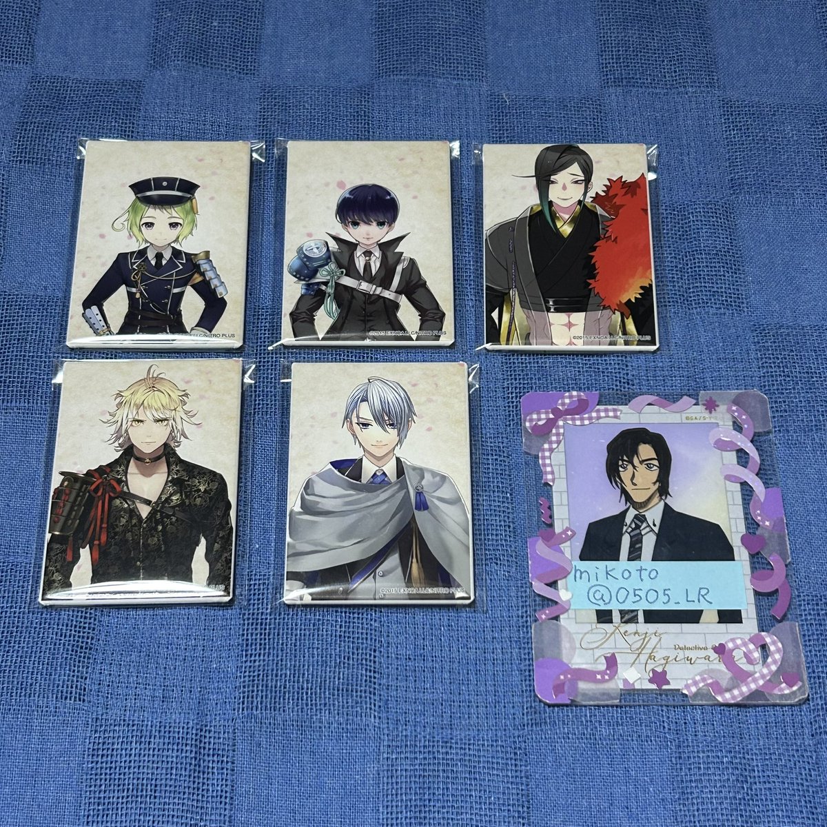 交換】 刀剣乱舞 跪坐 スクエア缶バッジコレクション 第三弾 譲) 毛利 