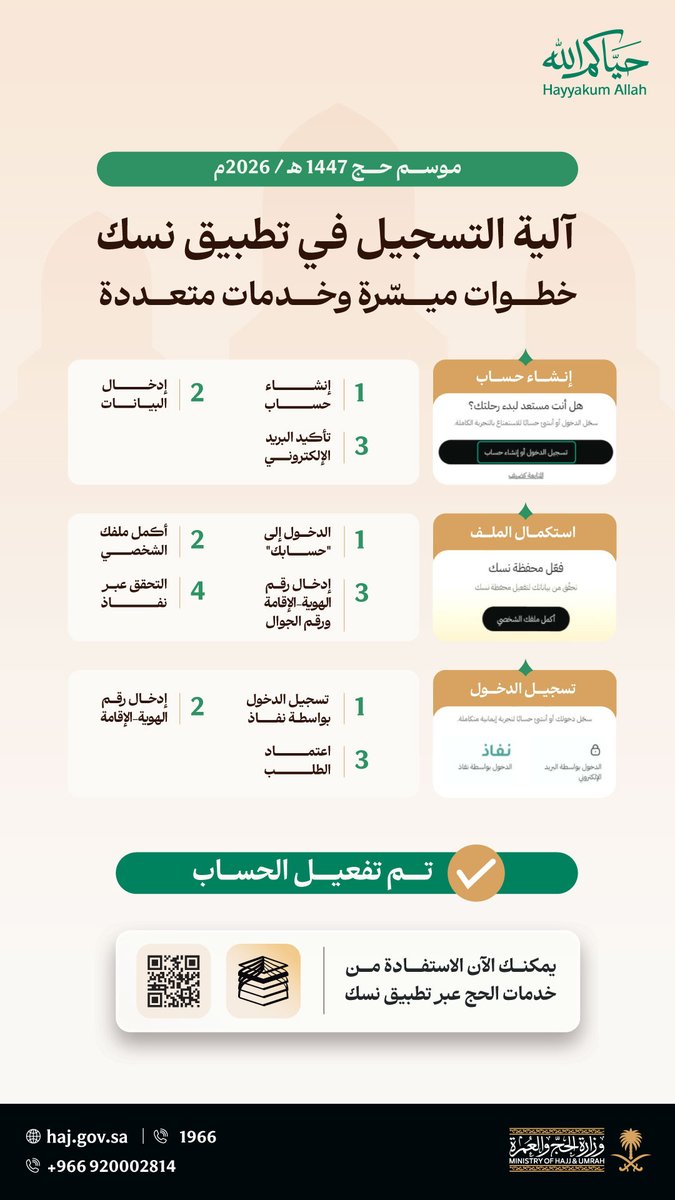 شركة رحاب المشاعر لخدمات الحجاج tweet media