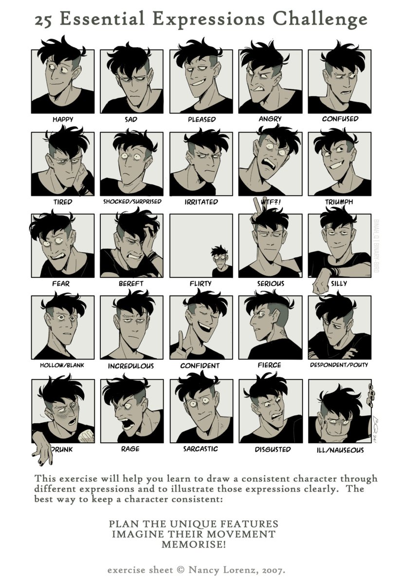 25 expressions challenge feat. david!
#oc #ocart