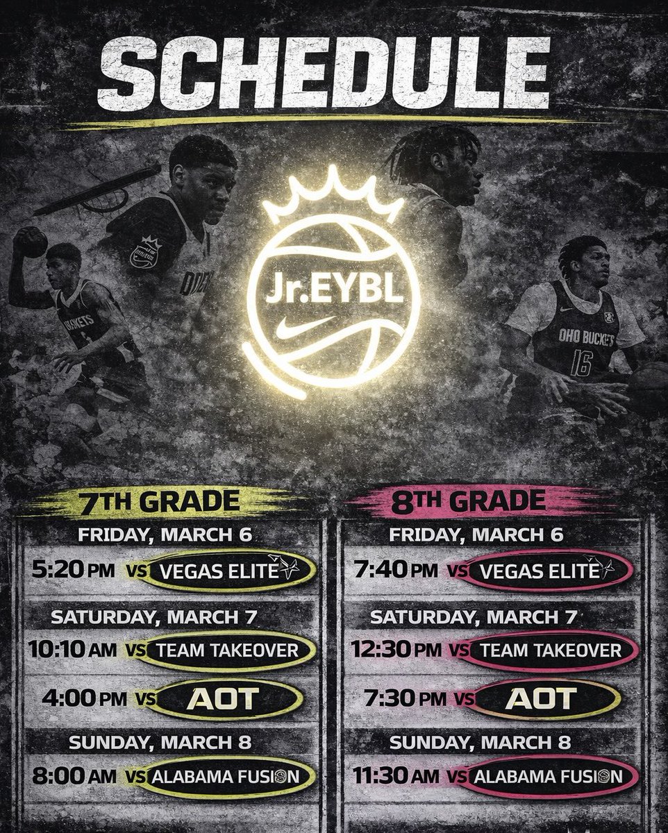 OhioBuckets's tweet photo. ⏳ TIME IS NOW!  Safe travels to our 7th/8th grade Ohio Buckets on their way to the City of Blues (Memphis, TN) — @NikeEYB Jr. EYBL Super Regional starts tonight!

🔥 HUGE weekend for the #Buckethood!
📺 Live Stream - https://t.co/H414TGk3Lf https://t.co/GzgIp1cyPO