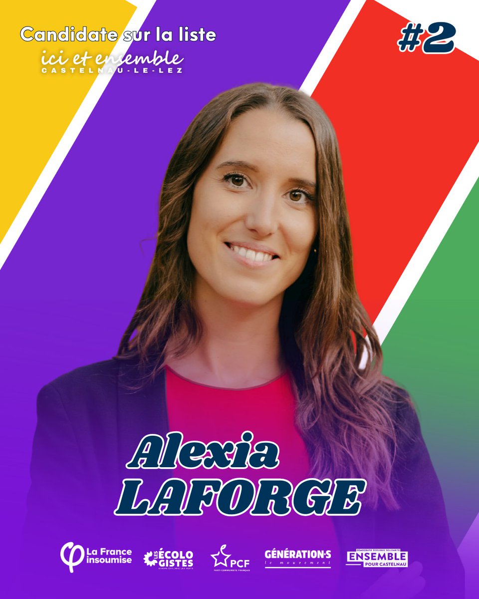 Fière d'être candidate sur la liste <a href="/icietensemble34/">« ici et ensemble ! » Castelnau</a> conduite par <a href="/CorvaisierR/">Richard Corvaisier</a> à Castelnau-le-Lez 

🗳️ Le 15 et 22 mars on fait passer Castelnau à gauche !