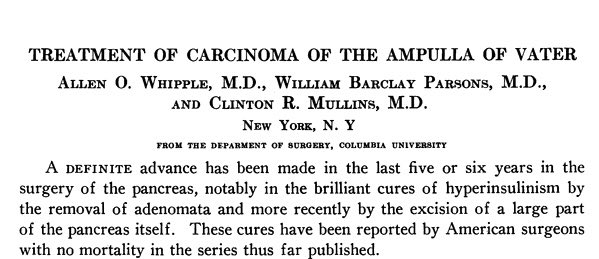 jdimick1's tweet photo. Surgical history that @AnnalsofSurgery is proud to have shared in! 

5 years before the first single stage, we published the two stage Whipple procedure. 

Full article is free on pub med central: Ann Surg. 1935 Oct;102(4):763–779. https://t.co/V6naEuCnmt