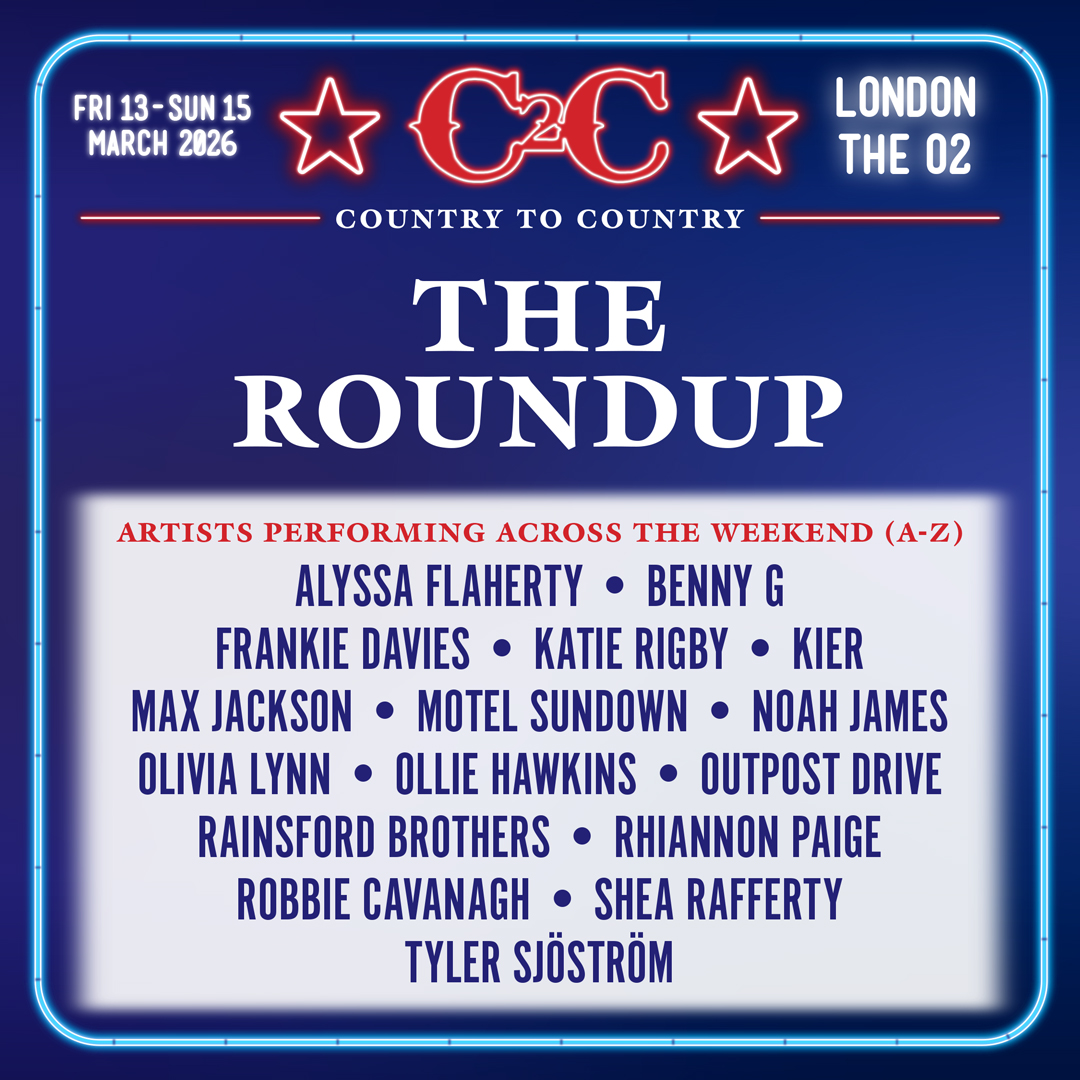C2Cfestival's tweet photo. C2C 2026 at @TheO2  - stage times are now live on our official app!

Including our BBC Radio 2 Stage, The Saloon (hosted by Holler), The Roundup & more! Download the app now to view the stage splits & full festival times, create your own personalised schedule and plan your weekend: https://t.co/bZx71lQogZ

We can't wait to see you all - 1 week to go!! 😍🤠🙌🎶