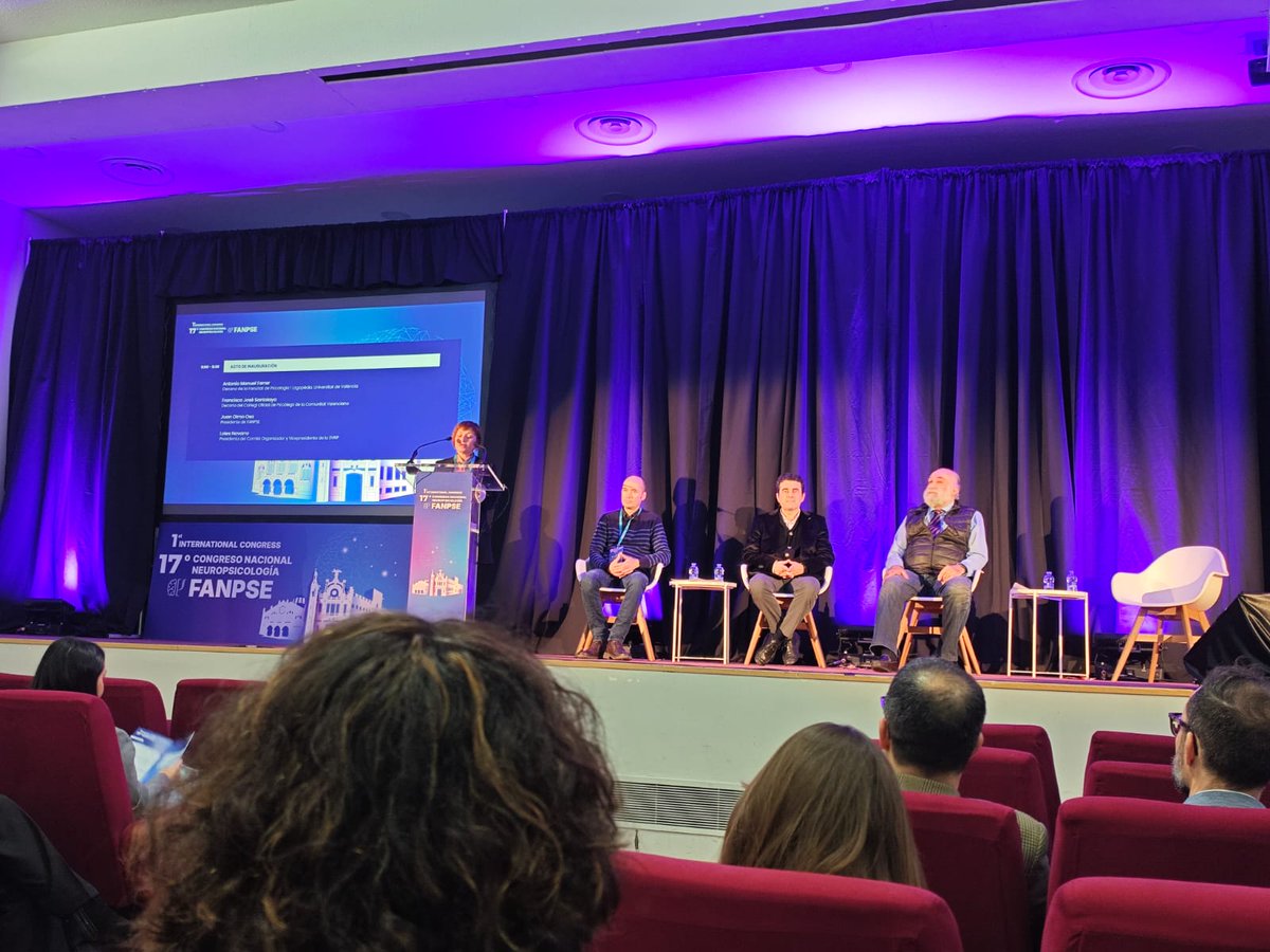 irenea_rehab's tweet photo. La Dra. Loles Navarro ha inaugurado hoy el 1st International Congress – 17º Congreso Nacional de Neuropsicología de @FANPSE, como presidenta del comité organizador y vicepresidenta de la Sociedad Valenciana de Neuropsicología (@SVNP_).

#20AniversarioFANPSE https://t.co/5Ua90K24TV
