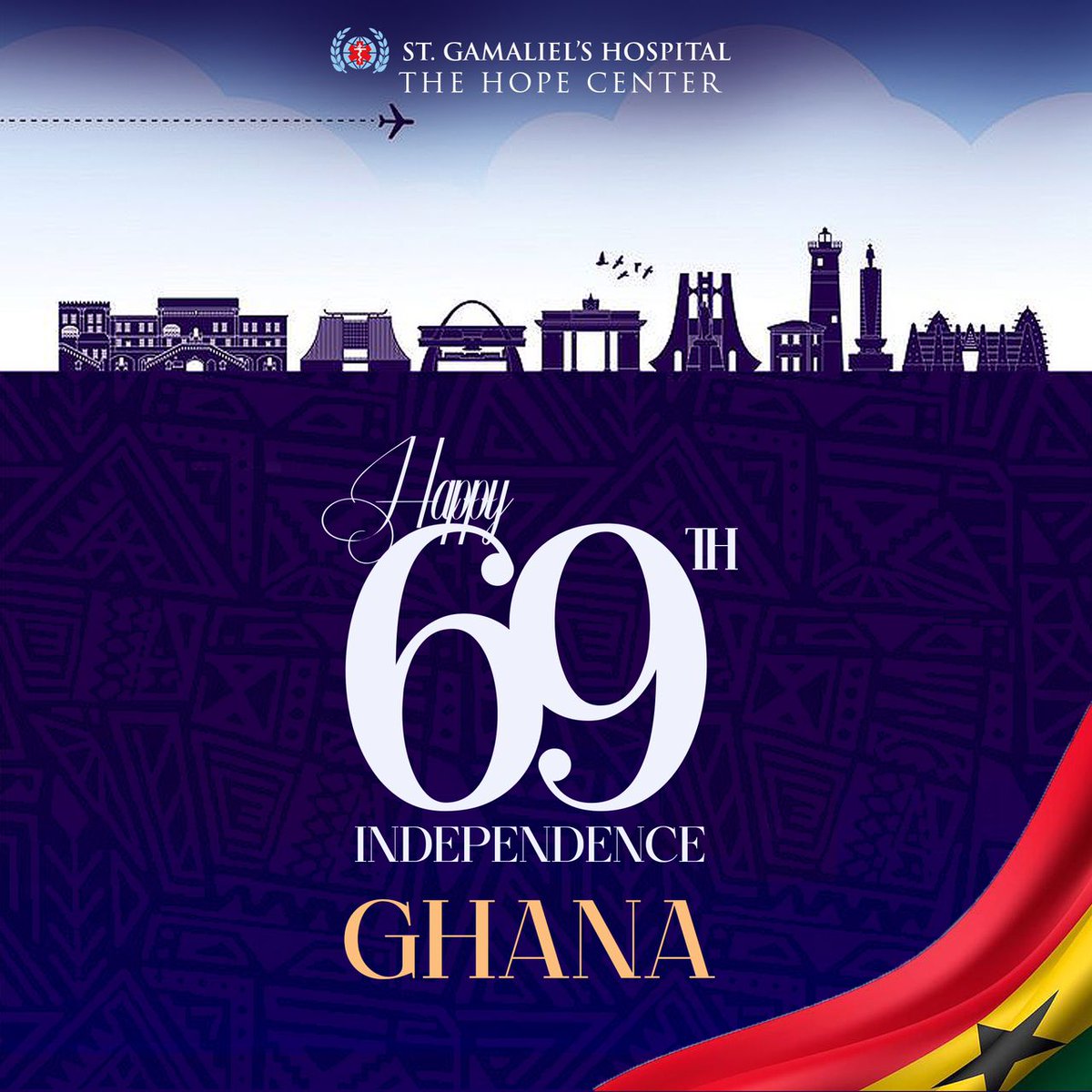st_gamaliels's tweet photo. Ghana celebrates 69 years of independence, while St. Gamaliel’s Hospital – The Hope Center reaffirms its commitment to improving the nation’s health and wellbeing. 🇬🇭
#GhanaMonth2026 #Ghana@69#TheHopeCenter https://t.co/kd3kGFFzzx