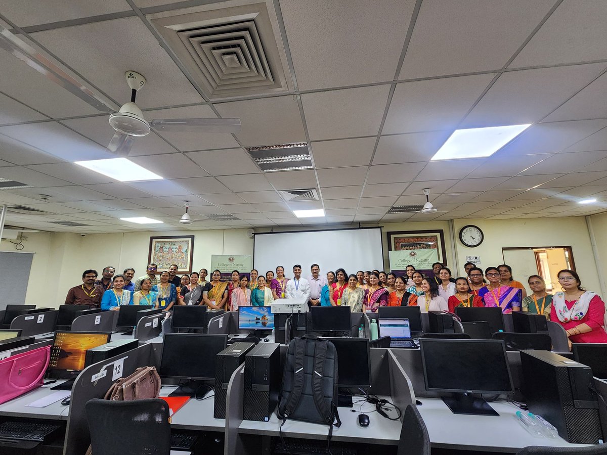 asha02shetty's tweet photo. College of Nursing, AllMS, Bhubaneswar  organized a two-day workshop on Competency-Based Education, Credit System and Artificial Intelligence.
The experts  provided valuable insights into modern educational approaches,  and the role of AI in transforming healthcare education. https://t.co/lOeJu0J9MO
