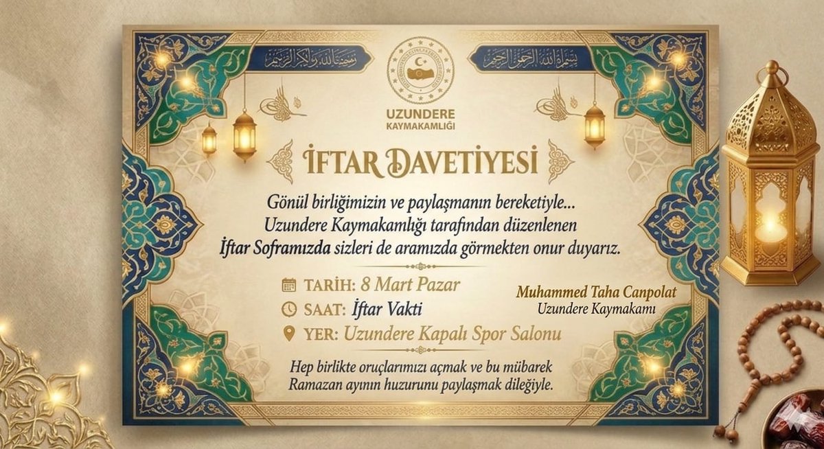 Tüm Halkımız İftar Programımıza Davetlidir

<a href="/mtcanpolat23/">Muhammed Taha Canpolat</a> 
<a href="/ErzurumValiligi/">T.C.Erzurum Valiliği</a> 
<a href="/TC_icisleri/">T.C. İçişleri Bakanlığı</a>