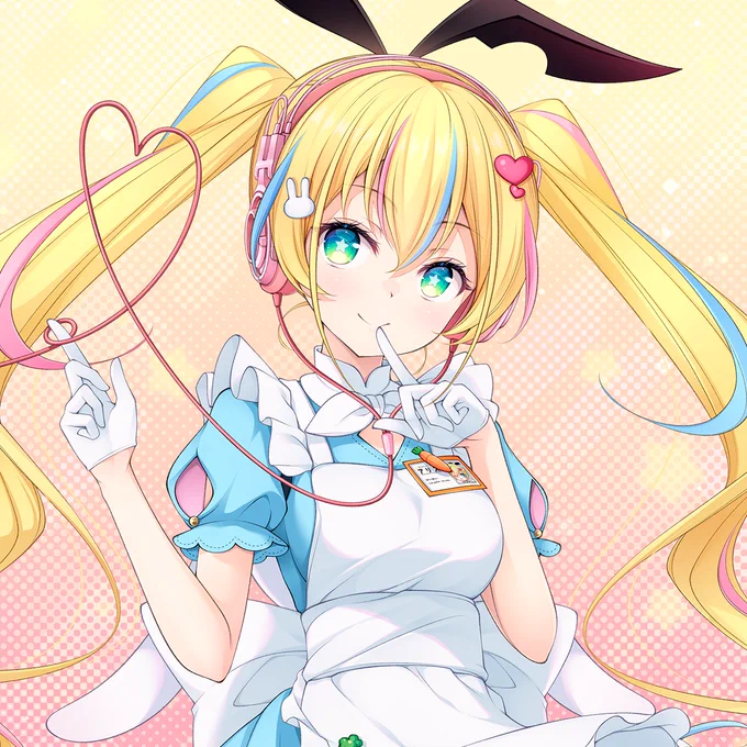 アリスグリント「秘書アリス」さん の歌ってみた動画「Blue Love Chime」のイラスト描かせて頂きました。よろしくお願いします
