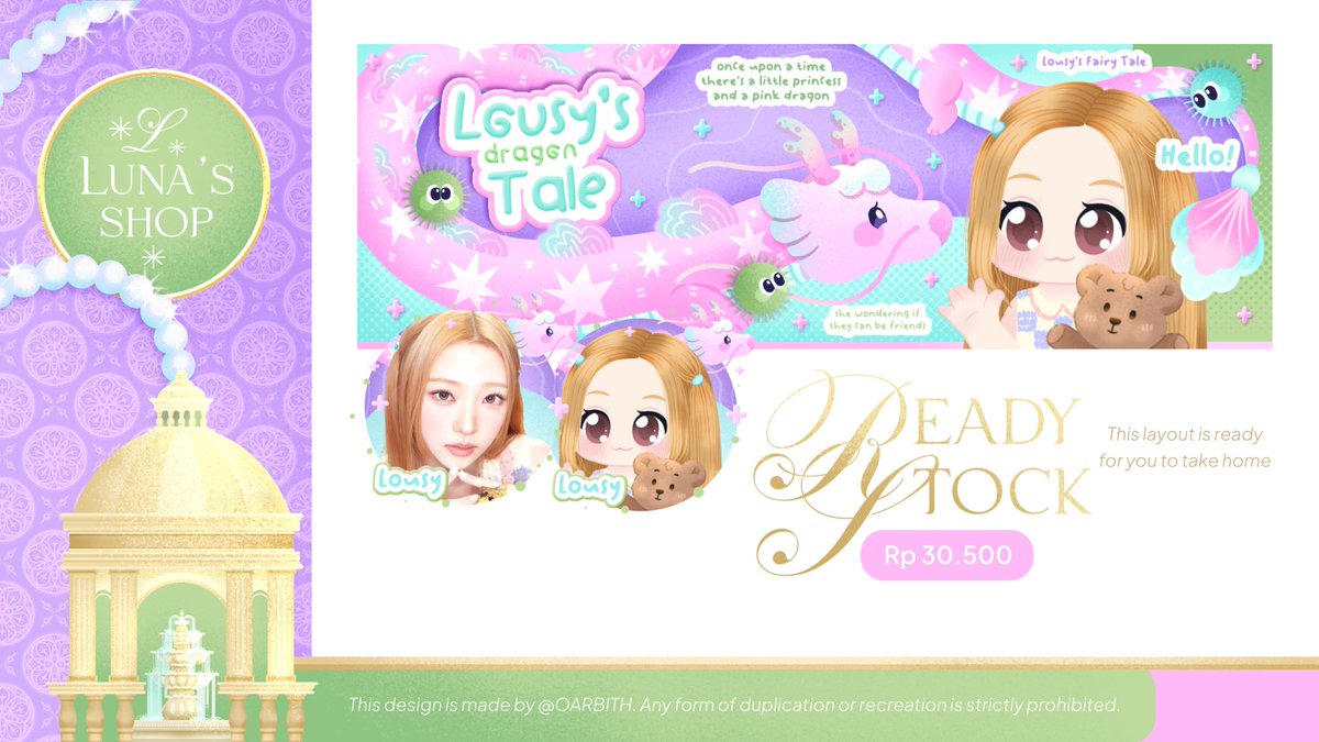 OARBITH's tweet photo. Help repost? Thankies 🐉🩷

Halo guys, aku punya Layout Ready Stock chibi Carmen, Stella &amp; A-na Heart to Hearts bisa dijemput sekarang~ !
🐉 2 Ava PNG
📜Free Retext 
🔧 Avail Resize Wabis (+13k)
🔮 30.500

#zonauang #zonajajan #zonaba https://t.co/8r1p9V8v87