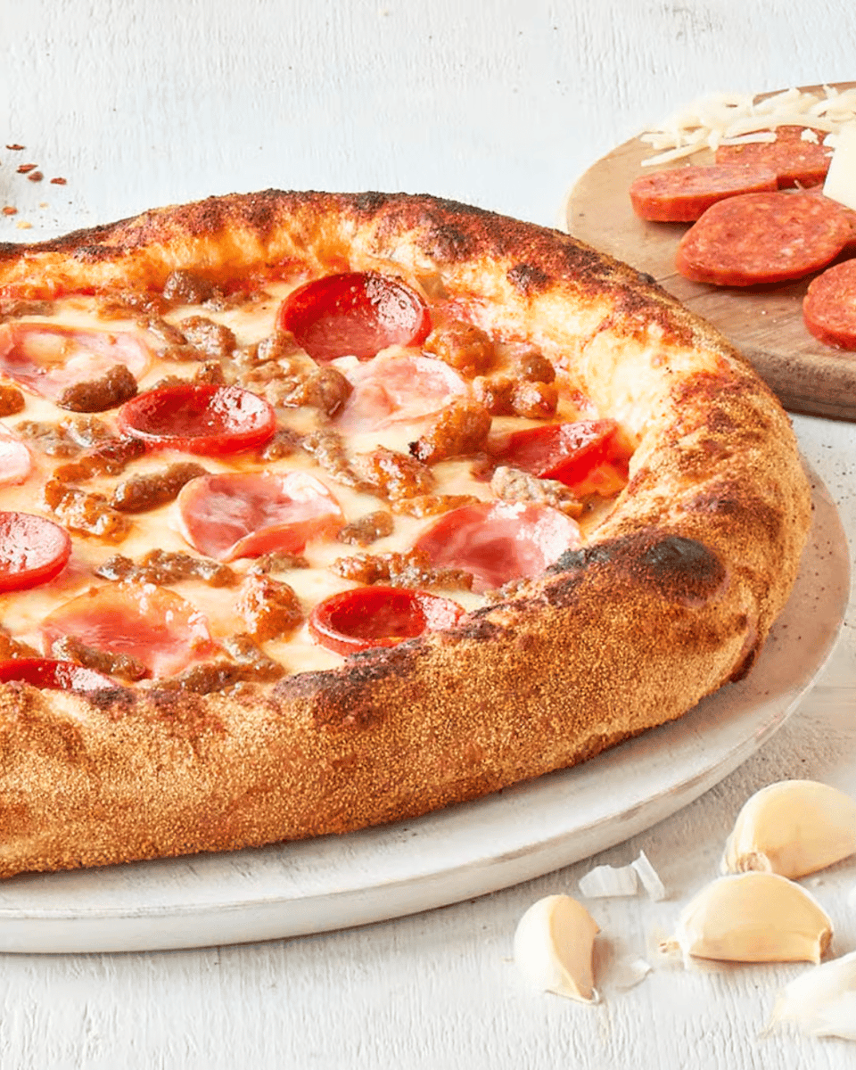 This one's for the meat lovers. 🍖

Pepperoni. Italian sausage. Ground beef. Ham.
Loaded on fresh pizza sauce and finished with melty mozzarella + provolone.

Big flavor. No holding back.

#7Pie #DahlonegaEats #MeatLovers #PizzaNight #NorthGeorgiaEats