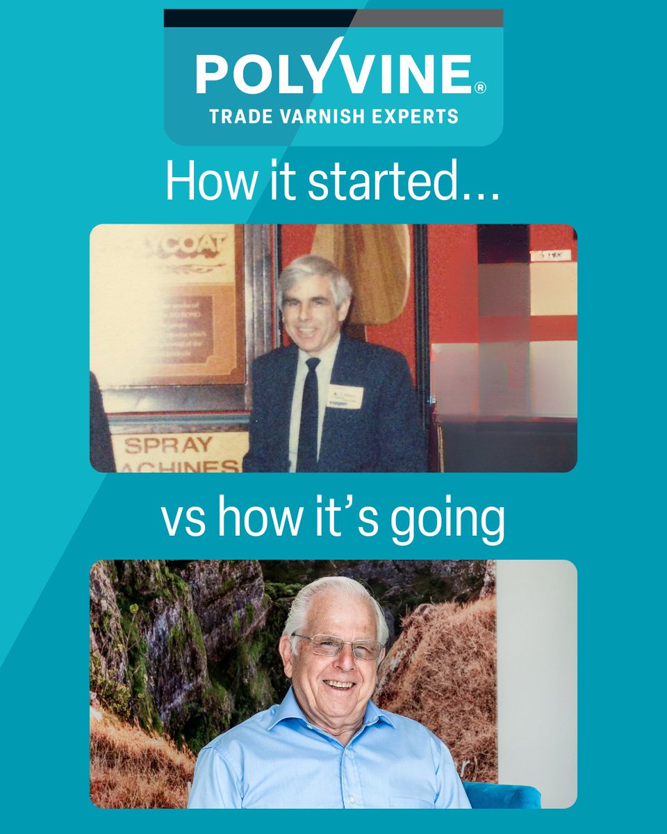 Polyvine's tweet image. When 40 years in business has passed, it's time to dig out the old photos 📸

Love these comparison pics of Ian and Peter - ageing well aren't they?

#polyvine #polyvinevarnish #howitstartedhowitsgoing #photos #archive #40thbirthday #polyvine40