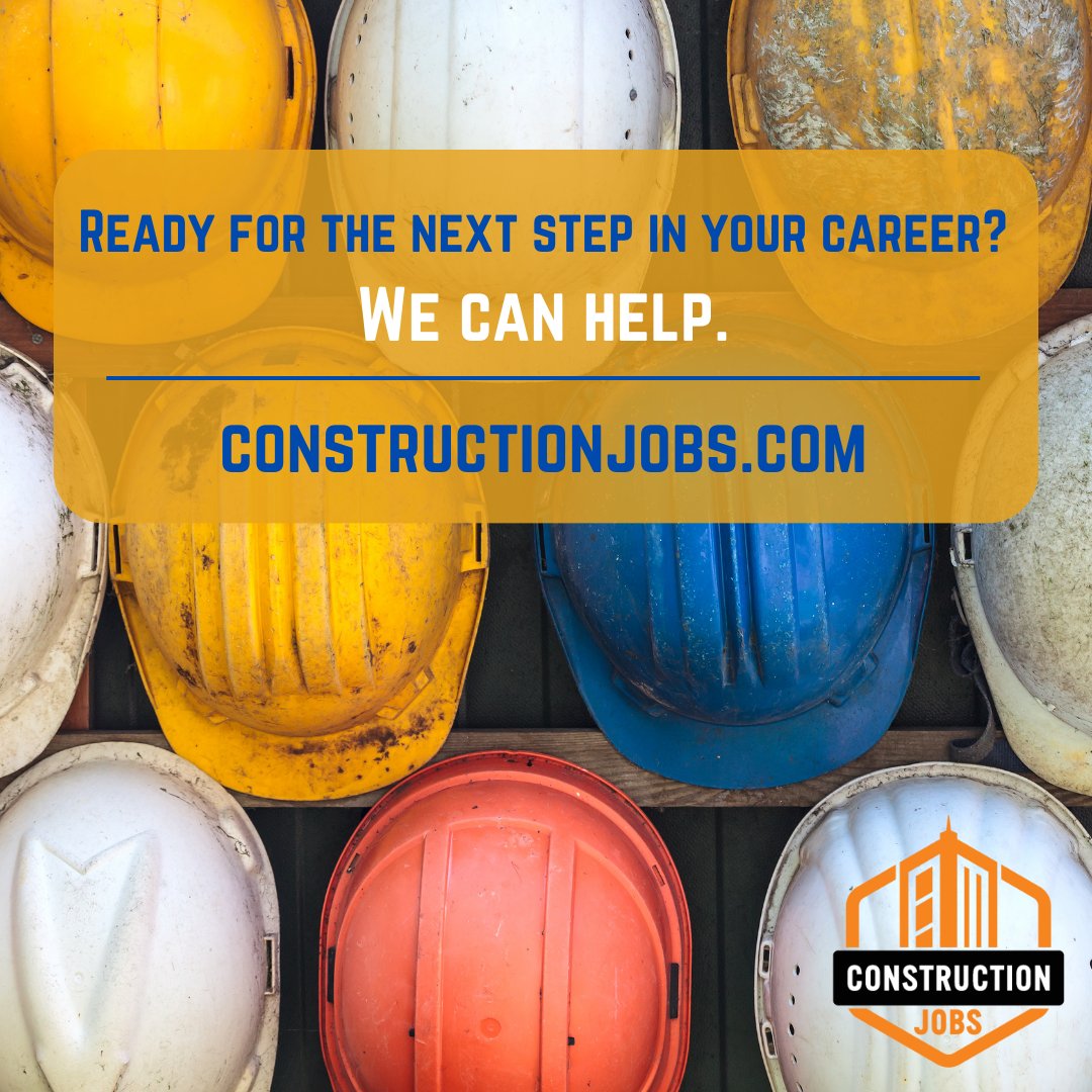 Looking for a new career in construction? Let us help you.

Creating an account, uploading your resume, and applying is always free at constructionjobs.com. Get started now at constructionjobs.com/candidate_regi…

#constructionjobs #constructioncareers #jobsearch #jobboard