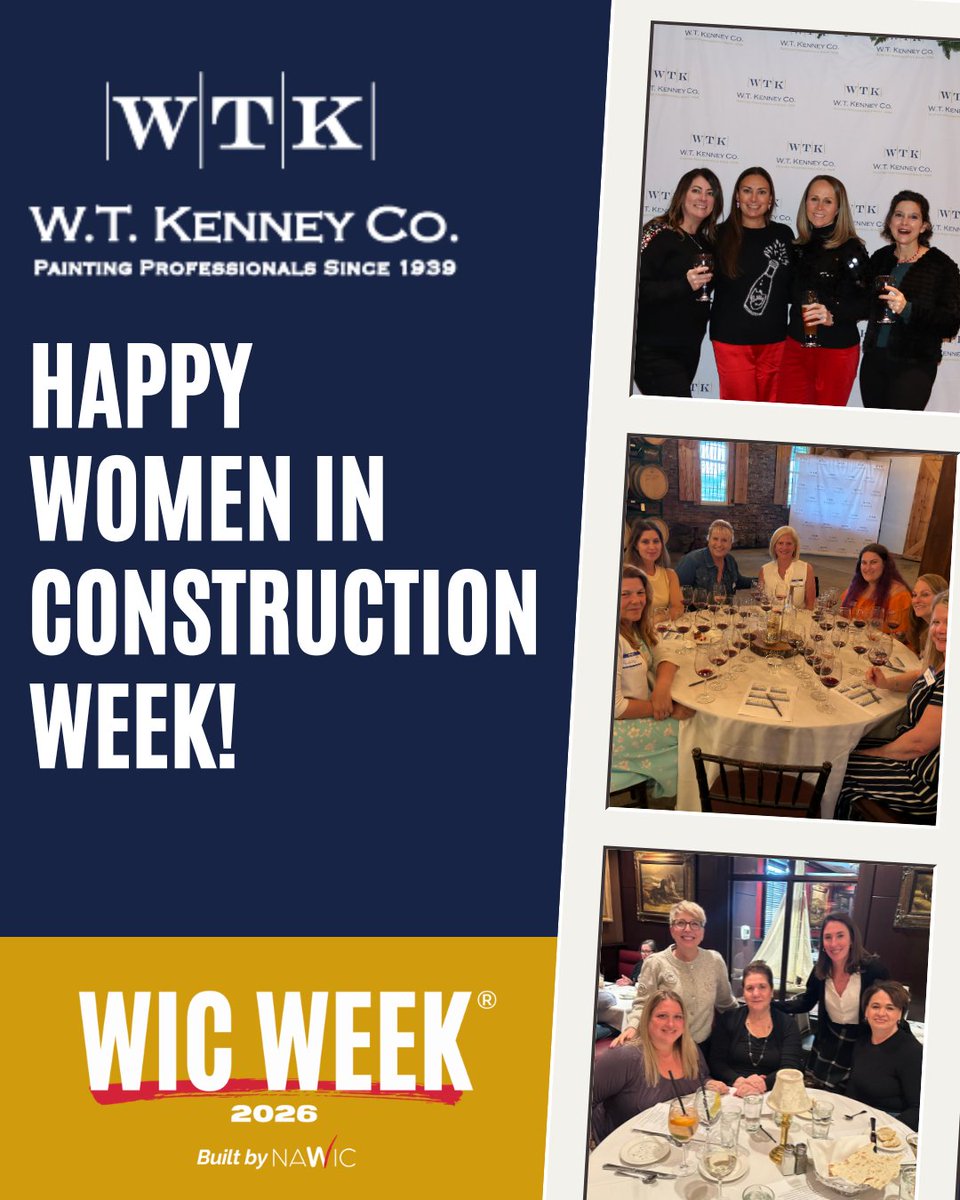 This week, we’re proud to recognize National Women in Construction Week and celebrate the women who help build, lead, and strengthen our industry every day.

#WTKenney #WomenInConstruction #ConstructionIndustry #WomenInConstructionWeek #BuildingTogether #Teamwork