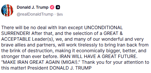 Well, that escalated quickly. First it was nuclear program, then the missiles, then regime change...