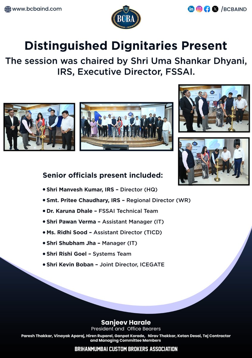 Brihanmumbai Custom Brokers Association tweet media