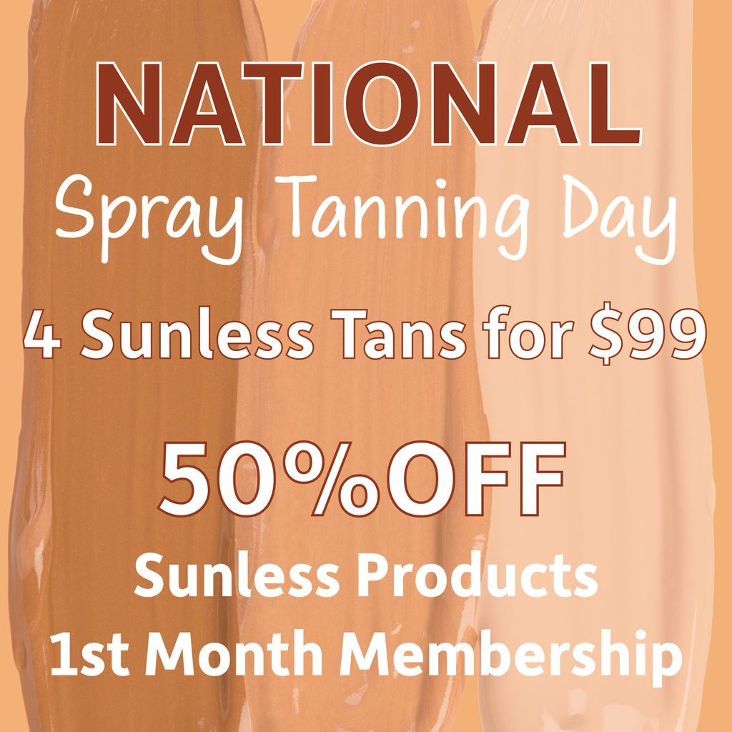 Motor_City_Tan's tweet image. Celebrate National Spray Tanning Day with us ☀️
✨ 4 Sunless Tans for $99 (available in our online store)
✨ 50% OFF Sunless Products
✨ 50% OFF 1st Month Membership

Products &amp;amp; memberships available in salon or by phone. 

#Norvell #SunlessTan #SprayTan #VersaPro  #MotorCityTan