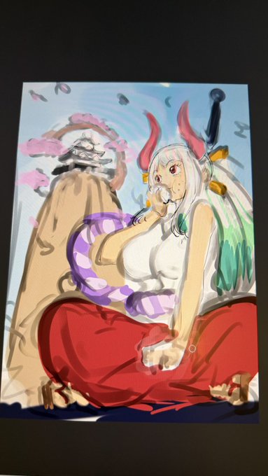 唐突にワンピのヤマト描いてる