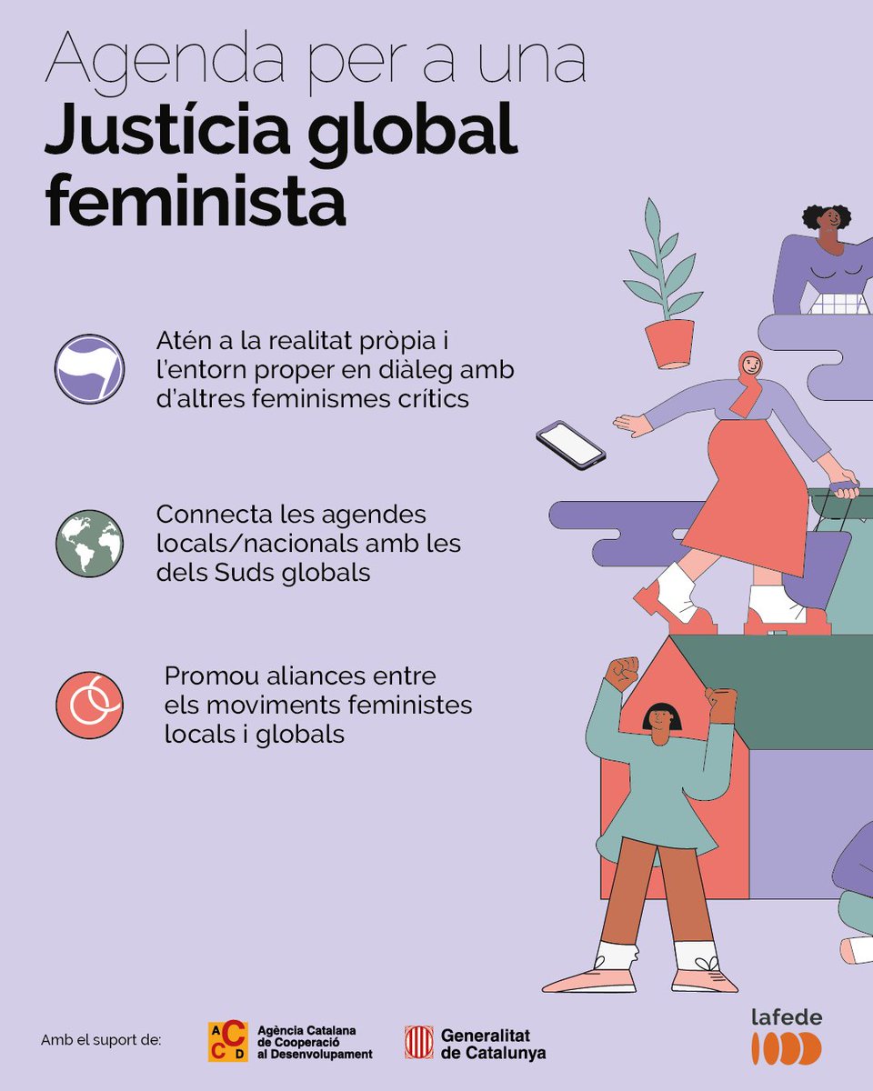Lafedecat's tweet photo. 💥 Aquest #8M fem pública la nostra agenda per a una justícia global feminista, que ens orienta amb horitzons de futur i temes claus, i que defensarem a la conferència de la conferència #CSW70 de les Nacions Unides la setmana que ve

Obrim fil👇 https://t.co/DaKmqITcaM